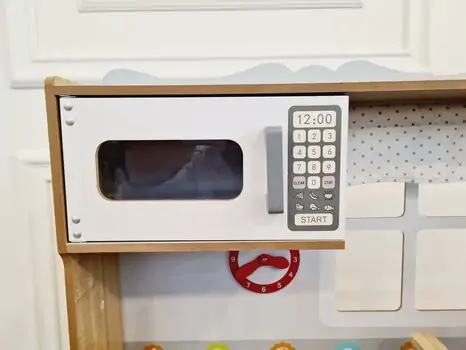Moni Toys Wooden Play kitchen 7253 საბავშვო ხის სათამაშო სამზარეულო, 4 image