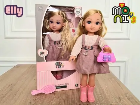 Moni Toys Doll "Elly" 9652 თოჯინა სავარცხლით, 2 image