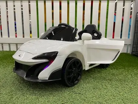 Mclaren V6 White - საბავშვო ელექტრო მანქანა, 7 image