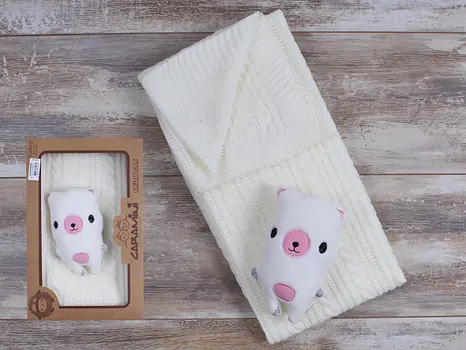 BLANKET BABY BABY PIG CARAMINI 5203 ჩვილის პლედი