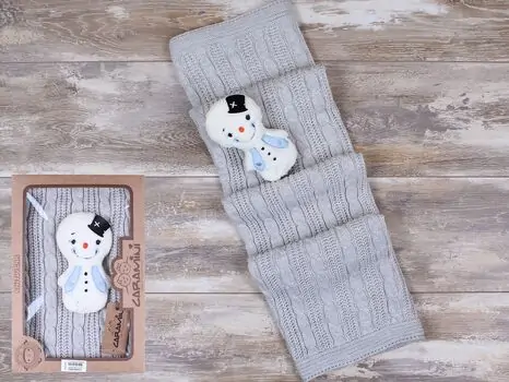 BLANKET BABY LITTLE SNOWMAN CARAMINI 5205 ჩვილის პლედი