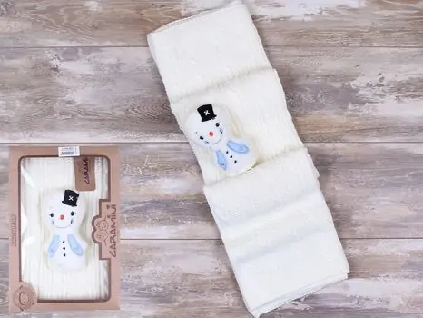 BLANKET BABY LITTLE SNOWMAN CARAMINI 5205 ჩვილის პლედი