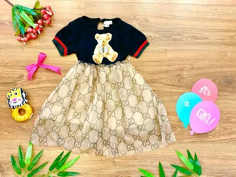 Gucci Bear Dress საბავშვო კაბა 518 ELBISE
