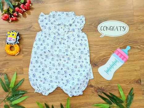 Vintage Flower Kidex ბოდე კომბინიზონი Kidex's 60086