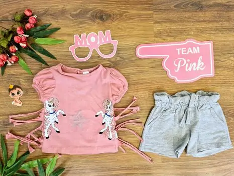 Sweet Unicorn 2in1 Set საბავშვო ტანსაცმლის ნაკრები 40233 Donino