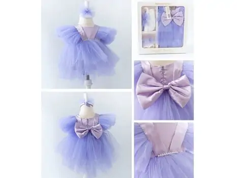 Princess Dress საბავშვო კაბა 3843 Pugi Baby Purple