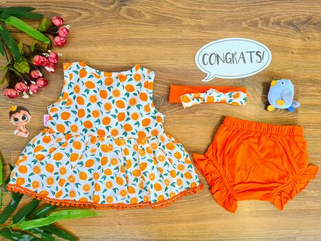 Orange Girl საბავშვო ტანსაცმლის ნაკრები 846 BARAY Orange