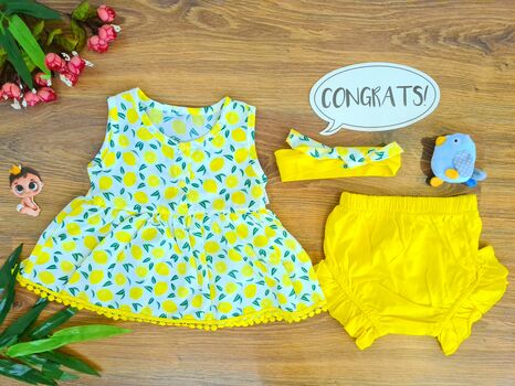 Lemon Girl საბავშვო ტანსაცმლის ნაკრები 846 BARAY Yellow