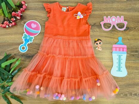 Summer Dress საბავშვო კაბა 13105 ERAY KIDS Orange