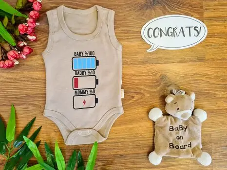 Mommy & Daddy & Baby ჩვილის ბოდე BEBIO 3051 Beige