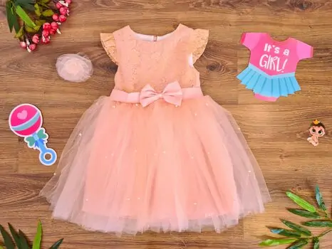 Princess Baby Dress საბავშვო კაბა 9250 ERAY KIDS Pink