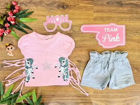 Sweet Unicorn 2in1 Set საბავშვო ტანსაცმლის ნაკრები 40233 Donino