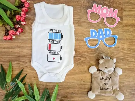 Mommy & Daddy & Baby ჩვილის ბოდე BEBIO 3051 White