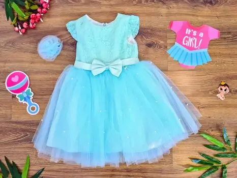 Princess Baby Dress საბავშვო კაბა 9250 ERAY KIDS Blue
