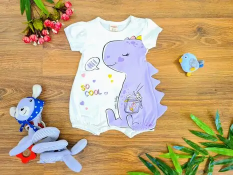 Milk Baby Dino ჩვილის რომპერი Bupper 21451 Purple