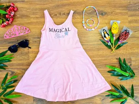საზაფხულო სარაფანი Magical Star 7192-9395 Pink