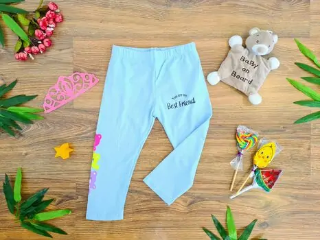 Toddler Leggins You're My Best Friend 622769 ALG Blue საბავშვო ელასტიკი