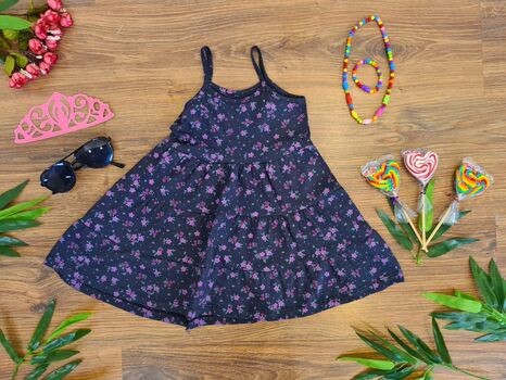 საზაფხულო სარაფანი Flowers 722229/622229 Black