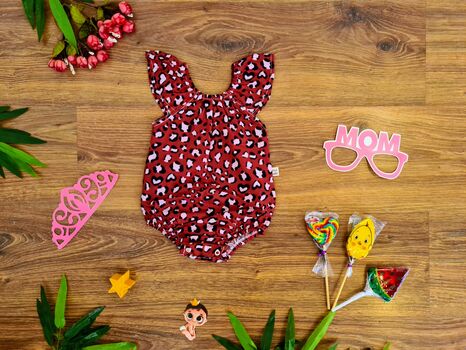 Leopard Bodysuit 15-5098 Maibella ჩვილის საზაფხულო ბოდე