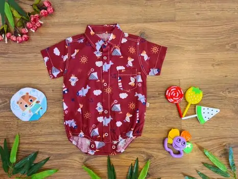 Sailor Bodysuit 25-0207-9 Maibella  საბავშვო ბოდე-პერანგი
