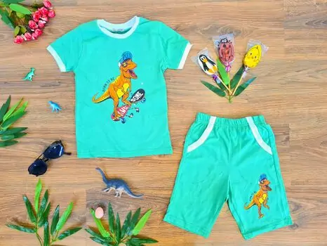 Born To Be Awesome 2in1 Set 222864 ALG Light Blue საზაფხულო ორეული