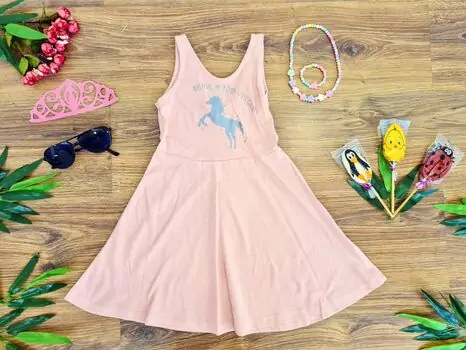 საზაფხულო სარაფანი Believe in Your Unicorn 7192-9396 Pink
