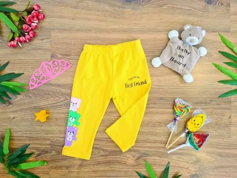 Toddler Leggins You're My Best Friend 622769 ALG Yellow საბავშვო ელასტიკი