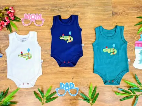 Mr Crocodile Bodysuit 2932 Maibella საბავშვო ბოდე