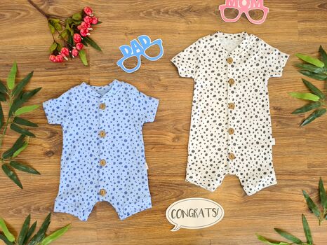 Summer Romper Dots Set DLCDSTN105 Maibella ჩვილის საზაფხულო რომპერი