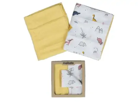 Maibella Muslin Blanket 35-104 ახალშობილის გასახვევი, 2 image