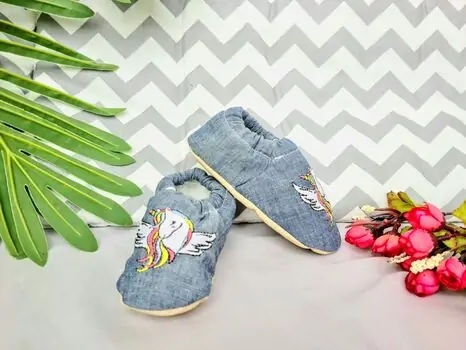 Funny Baby საბავშვო ფეხსაცმელი 7524 Grey Unicorn