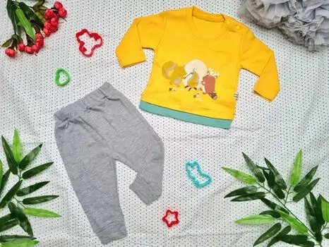 Forest Friends 2in1 Set Maibella Yellow 26-299 საბავშვო ტანსაცმლის ნაკრები