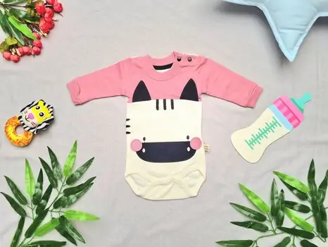 Baby Zebra Pink 19-6000 Maibella საბავშვო ბოდე
