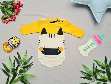 Baby Zebra Yellow 19-6000 Maibella საბავშვო ბოდე