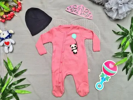 Baby Panda 26-271-1 Pink Maibella საბავშვო რომპერი