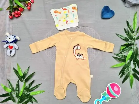 Dino Romper Brown 2in1 Set 26-271-6 Maibella საბავშვო რომპერი, 2 image