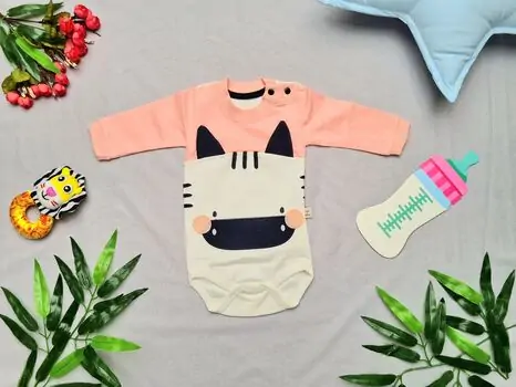 Baby Zebra Light Pink 19-6000 Maibella საბავშვო ბოდე