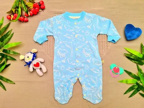 Little Dino 01-559 Light Blue Maibella საბავშვო რომპერი