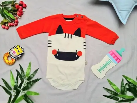 Baby Zebra Red 19-6000 Maibella საბავშვო ბოდე