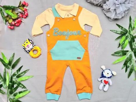 Bonjour 2in1 Set Maibella Orange 26-248 საბავშვო ტანსაცმლის ნაკრები