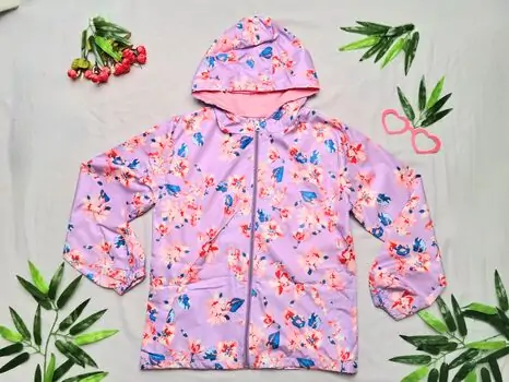 Flowers Bloom Purple Jacket Crispy 22283 საბავშვო ქურთუკი