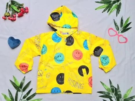 Let's Go! Emoji Yellow Jacket Crispy 22247 საბავშვო ქურთუკი