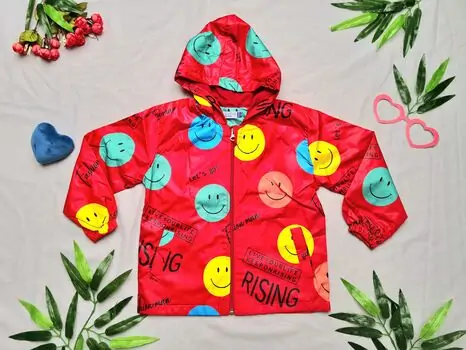 Let's Go! Emoji Red Jacket Crispy 22247 საბავშვო ქურთუკი