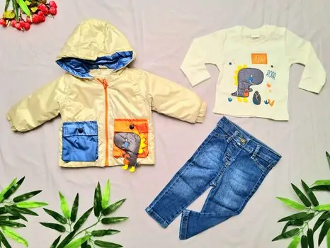 Roar Dino 3in1 Set 23804 Beige Minikon საბავშვო სამეული