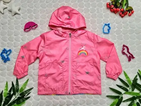 Rainbow Jacket Crispy pink 22250 საბავშვო ქურთუკი