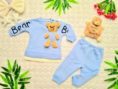 Little Bear set Ocean blue ჩვილის ტანსაცმლის ნაკრები 7187 MURATBABY