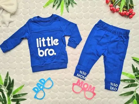 Little Brother set blue ჩვილის ტანსაცმლის ნაკრები Kidex's 35004