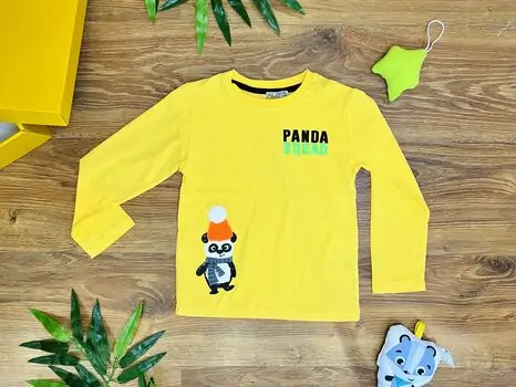 Panda Squad Yellow 123407 ALG გრძელ მკლავიანი მაისური
