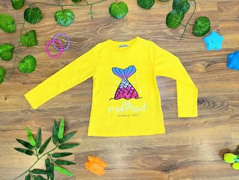 Little Mermaid Yellow 623425 ALG გრძელ მკლავიანი მაისური