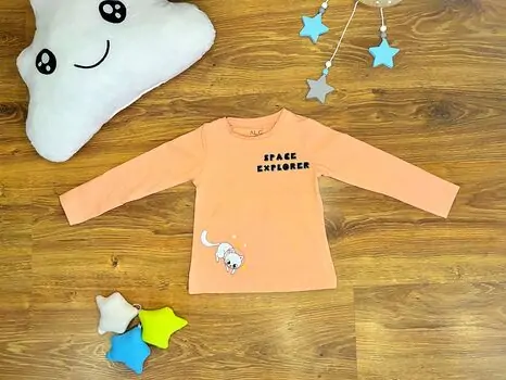 Space Explorer 523413 ALG Peach გრძელ მკლავიანი მაისური